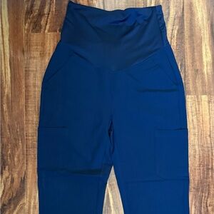 Mandala Scrub Maternity Cargo Pants